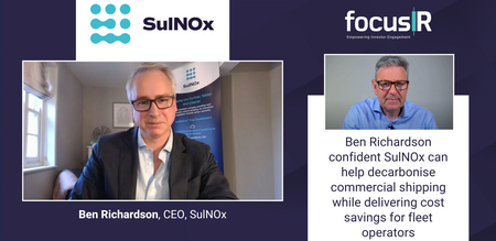 Ben Richardson, CEO at SulNOx, confident they can cost-effectively decarbonise commercial shipping