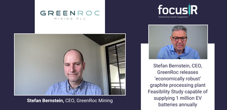Stephan Bernstein, CEO of GreenRoc, details the PFS results for the new graphite processing plant