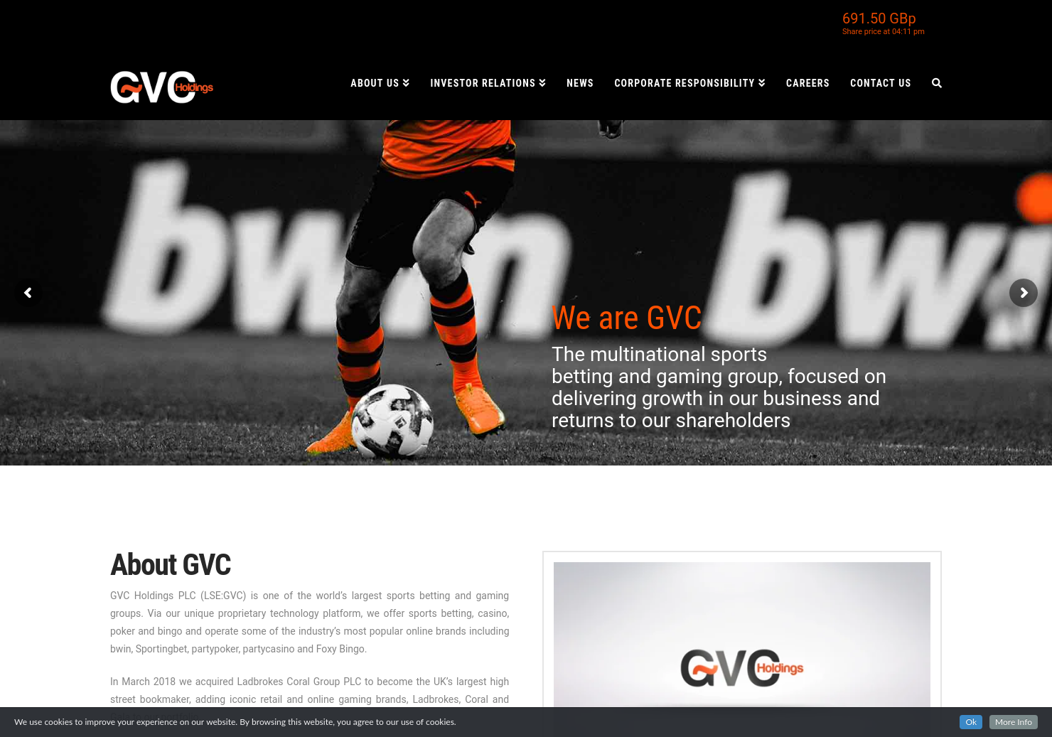 GVC Holdings Share Price. GVC - Stock Quote, Charts, Trade History ...