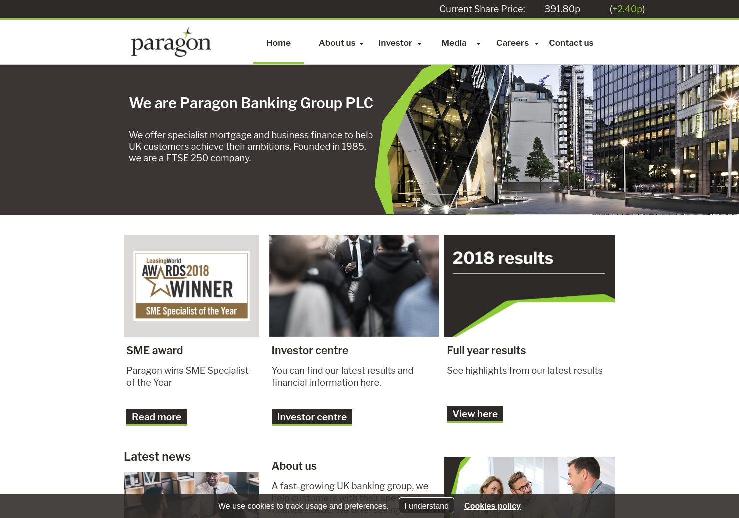 Paragon Group Share Price. PAG Stock Quote, Charts, Trade History
