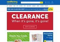 Card Factory Home Page